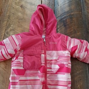 Columbia one-piece snowsuit 4T, pink